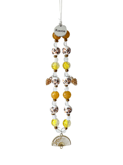 Warm Golden Pinecone Charm
