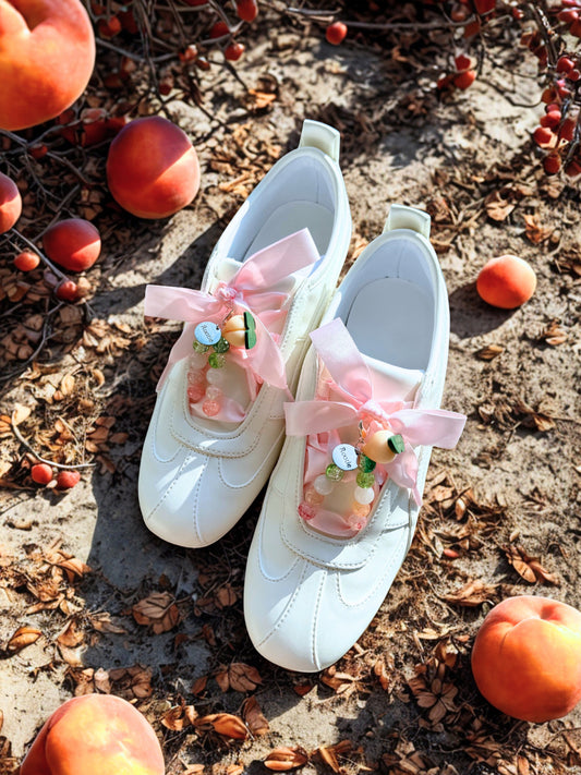 甜蜜香桃鞋帶掛飾套裝