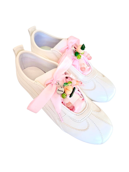 甜蜜香桃鞋帶吊飾套裝