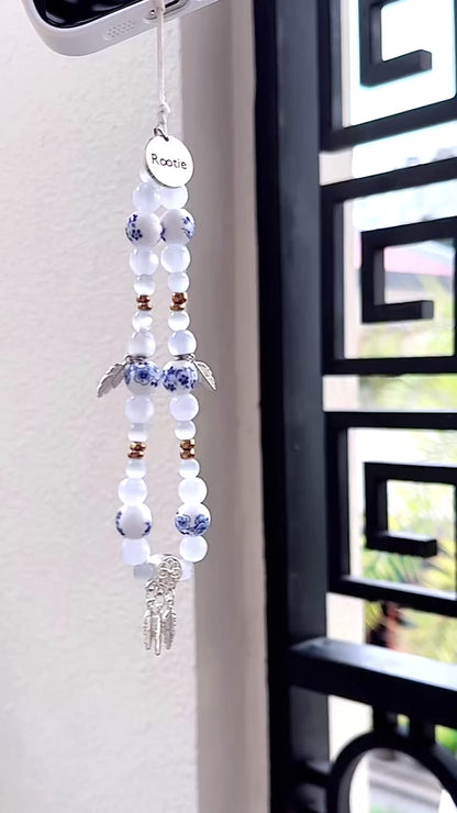 Eastern Blue Porcelain Charm